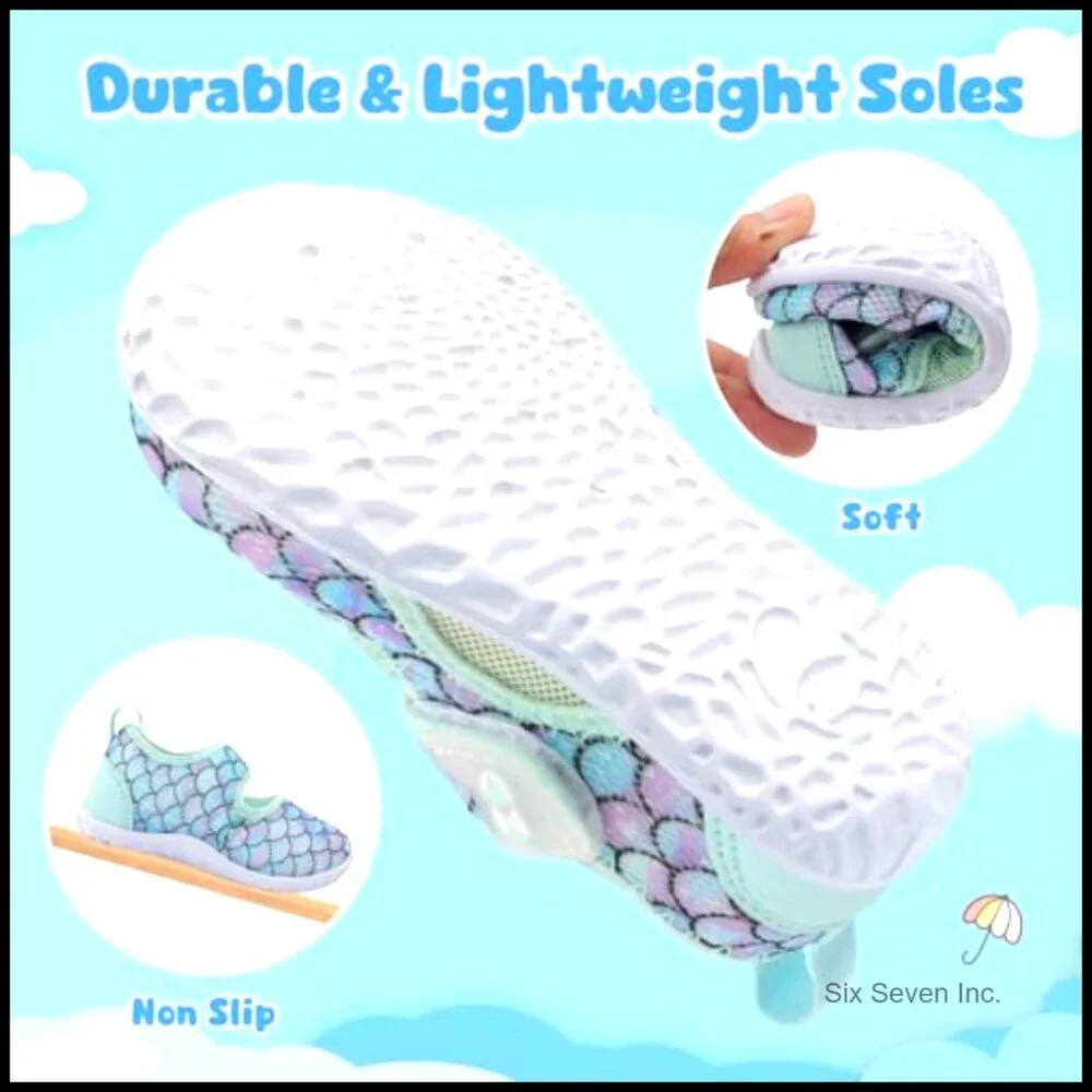 Toddler Water Shoes Quick Dry Breathable Lightweight Swim Aqua Socks Barefoot